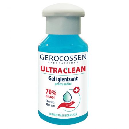 Gel pentru igienizarea mainilor cu 70% alcool Ultra Clean, 100 ml, Gerocossen