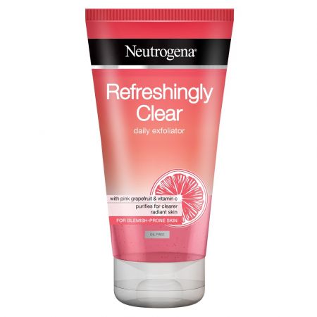 Gel-Scrub exfoliant pentru ten cu imperfectiuni Refreshingly Clear, 150 ml, Neutrogena 