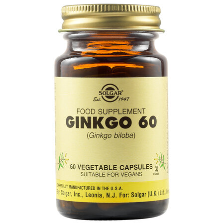 Ginkgo Biloba Ginko 60, 60 capsule, Solgar