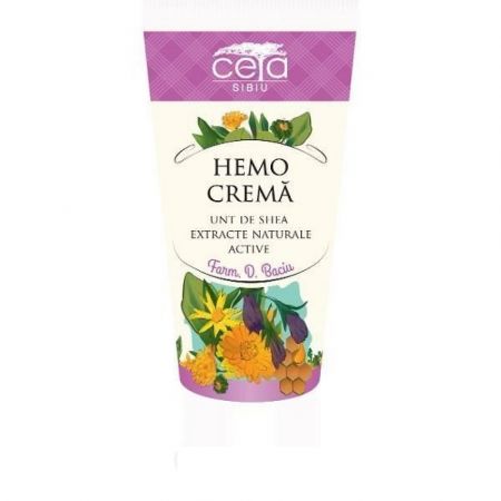 Hemo, crema cu unt de shea si extracte naturale active, 50 ml, Ceta Sibiu