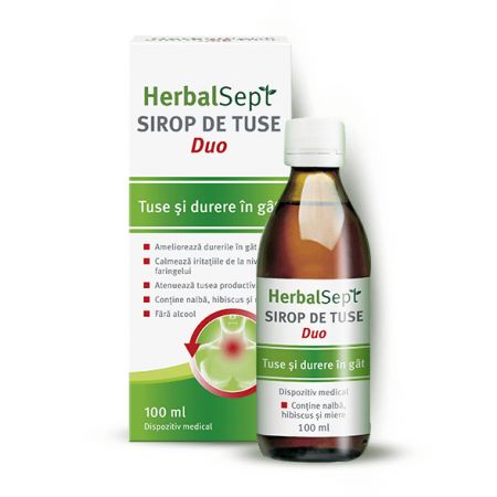 Sirop de tuse HerbalSept Duo, 100 ml, Theiss Naturwaren