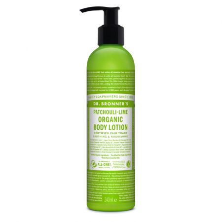 Lotiune de corp si maini cu patchouli si lime, 240 ml, Dr. Bronner's