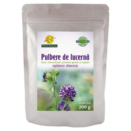 Pulbere de lucerna, 200 g, Phyto Biocare