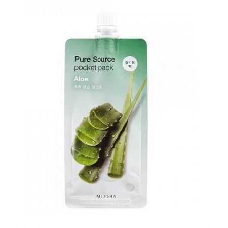 Masca de noapte hidratanta cu Aloe Vera Pocket Pack, 10 ml, Missha