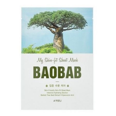 Masca hidratanta cu extract de Baobab Skin-fit, 21 g, Apieu