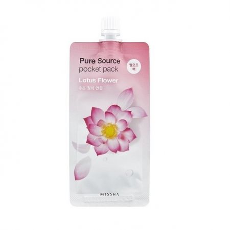 Masca peel-off cu lotus pentru hidratare Pocket Pack, 10 ml, Missha