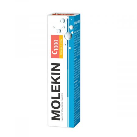 Molekin C 1000, 20 comprimate efervescente, Zdrovit