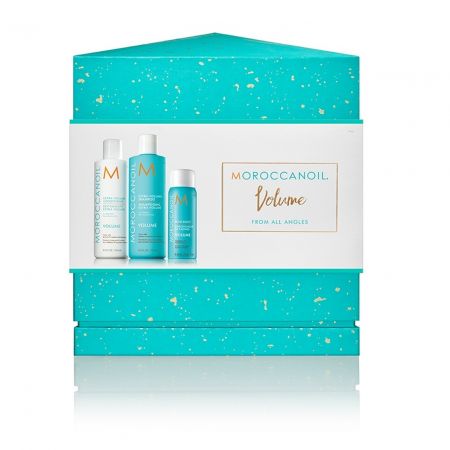 Set Moroccanoil Volume: Sampon 250 ml + Balsam 250 ml + Spray Root Boost 75 ml, Moroccanoil