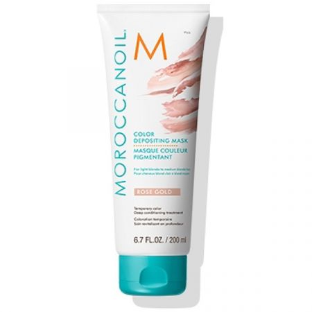 Masca de par nuantatoare Rose Gold, 200 ml, Moroccanoil