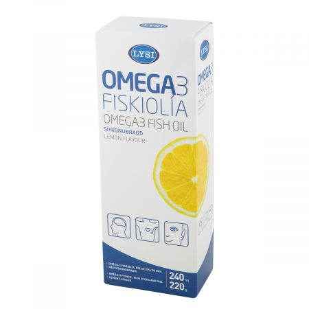 Omega 3 cu aroma de lamaie, 240 ml, Lysi