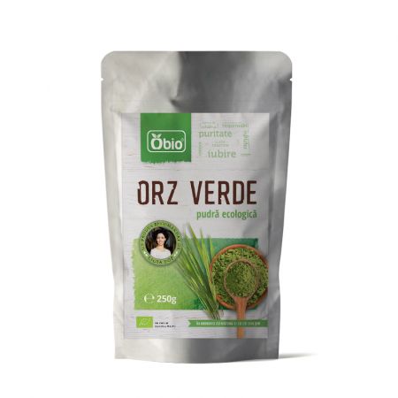 Orz verde pulbere bio, 250 g, Obio