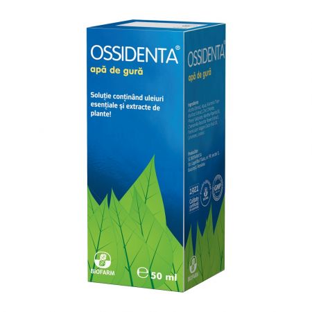 Ossidenta, apa de gura, 50 ml, Biofarm