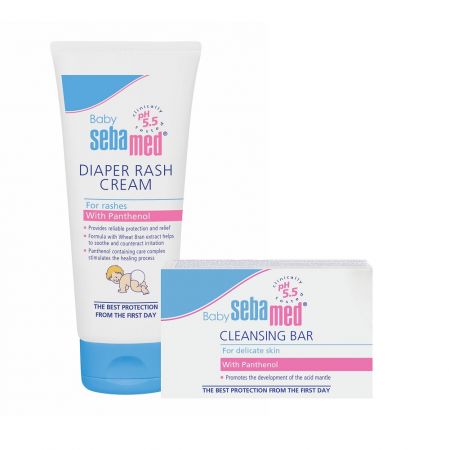 Pachet Crema dermatologica impotrica iritatiilor, 100 ml + Sapun dermatologic pentru copii, 100 g, Sebamed