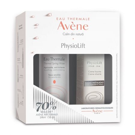 Pachet Crema de zi pentru riduri profunde PhysioLift, 30 ml + Apa termala spray, 150 ml, Avene