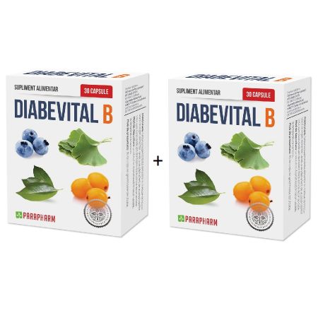 Pachet Diabevital B, 30+30 capsule (1+1), Parapharm