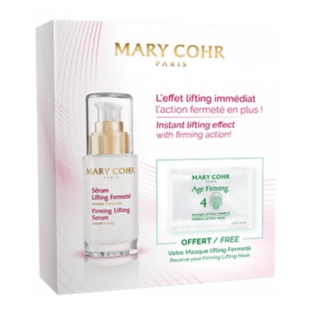 Pachet Ser pentru fata Firming Lifting, 30 ml + Masca pentru fata Age Firming, 1 bucata, Mary Cohr