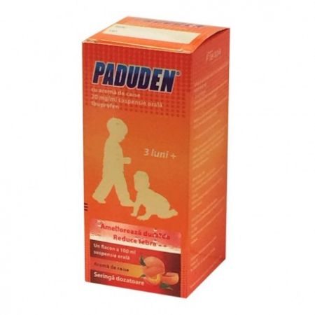 Paduden sirop cu aroma de caise, 20 mg/ml, 100 ml, Terapia