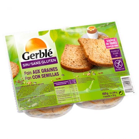 Paine fara gluten cu seminte, 400 g, Gerble