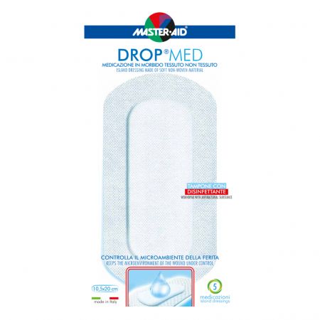 Pansament postoperator Drop Med, 10.5 x 20 cm, 5 bucati, Pietrasanta Pharma