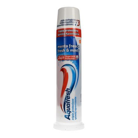 Pasta de dinti 3 in 1 Fresh & Minty Family Protection Aquafresh, 100 ml, Gsk