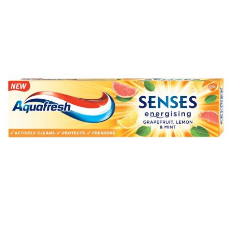 Pasta de dinti Senses Grapefruit Aquafresh, 75 ml, Gsk