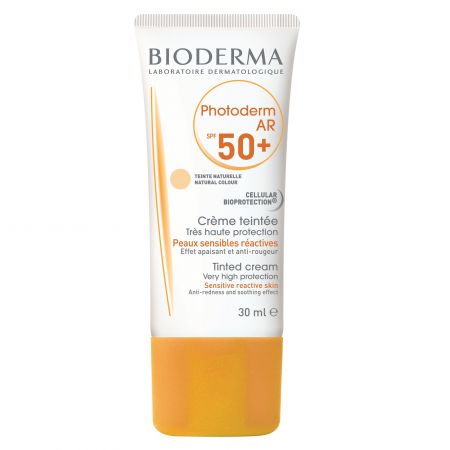 Crema protectie solara colorata pentru piele sensibila Photoderm AR, SPF 50+, 30 ml, Bioderma