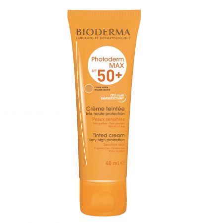 Crema colorata pentru protectie solara Photoderm MAX, SPF 50+, 40 ml, Bioderma