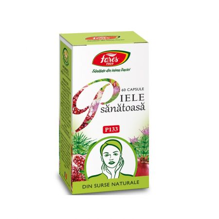 Piele Sanatoasa, P133, 60 capsule, Fares