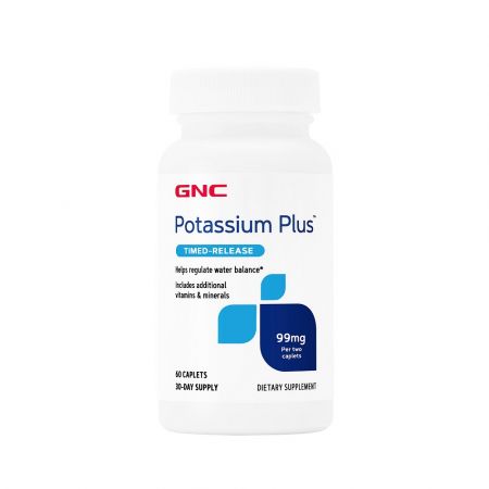 Potasiu Plus 99 mg (097813), 60 tablete, GNC