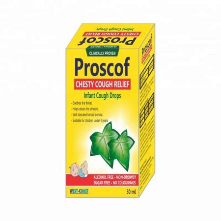 Proscof picaturi pentru tuse cu extract de iedera pentru nou-nascut, 30 ml, EsVida Pharma