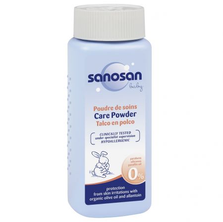 Pudra de talc pentru bebelusi, 100 g, Sanosan