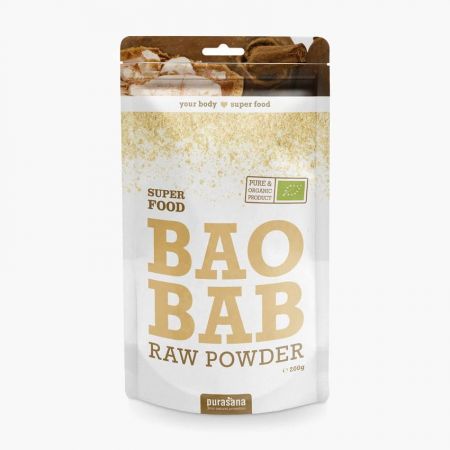 Pulbere Bio de Baobab, 200 g, Purasana