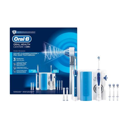 Periuta de dinti electrica Pro 2000 + dus bucal Oxyjet, Oral-B