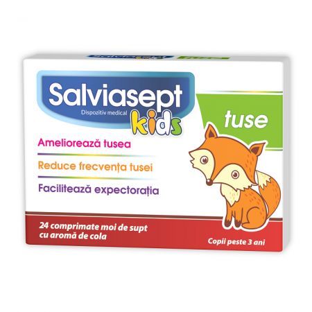 Salviasept Kids Tuse, 24 copmrimate, Zdrovit