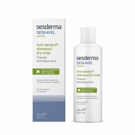 Sampon anti-matreata pentru par uscat Seskavel Control, 200 ml, Sesderma