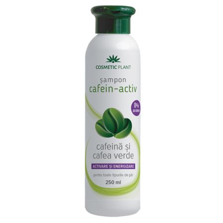 Sampon cafein-activ cu cafeina si cafea verde, 250 ml, Cosmetic Plant