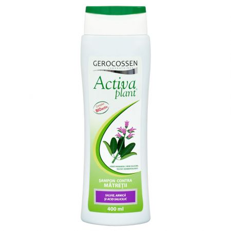 Sampon contra matretii cu salvie si arnica Activa Plant, 400 ml, Gerocossen