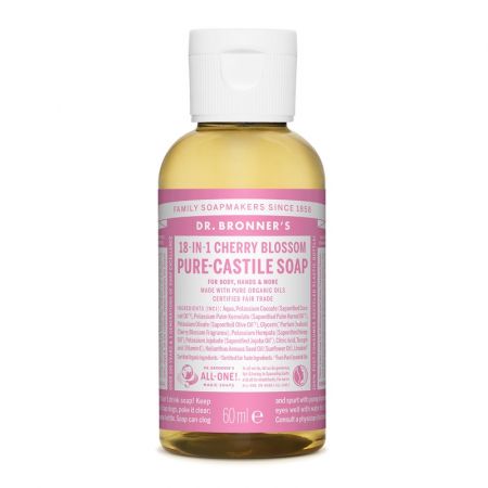 Sapun lichid 18in1 Cherry Blossom, 60 ml, Dr. Bronner's