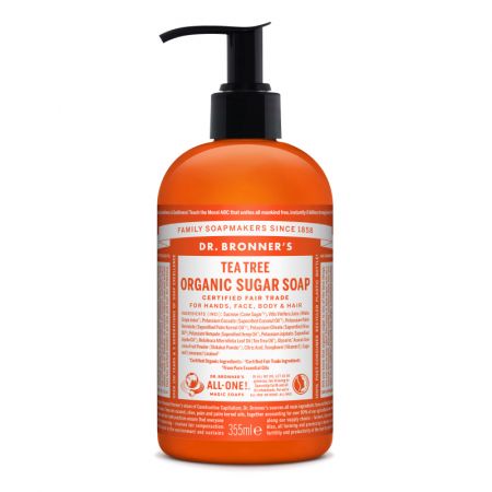 Sapun lichid cu arbore de ceai Shikakai, 355 ml, Dr. Bronner's