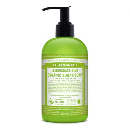 Sapun lichid cu lemongrass si lime, 355 ml, Dr. Bronner's