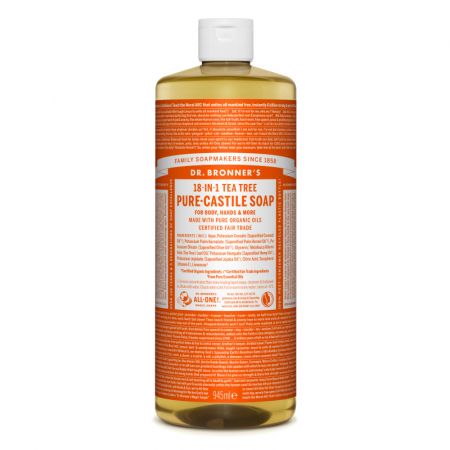 Sapun magic lichid 18in1 cu arbore de ceai, 945 ml, Dr. Bronner's