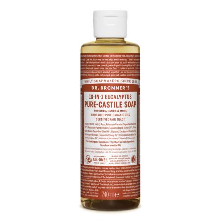 Sapun magic lichid 18in1 cu eucalipt, 240 ml, Dr. Bronner's