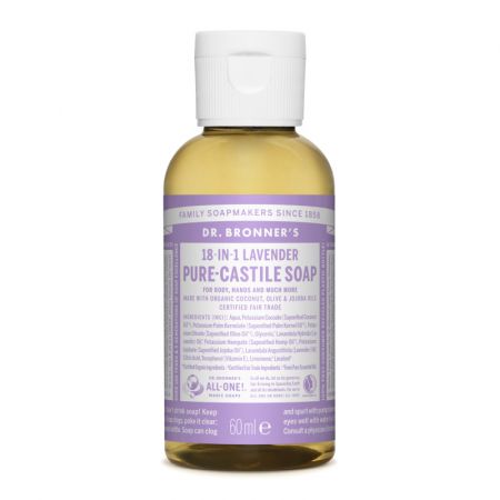 Sapun magic lichid 18in1 cu lavanda pentru calatorii, 60 ml, Dr. Bronner's