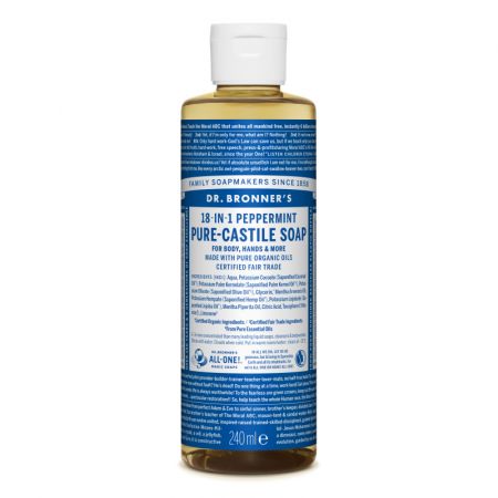 Sapun magic lichid 18in1 cu menta, 240 ml, Dr. Bronner's