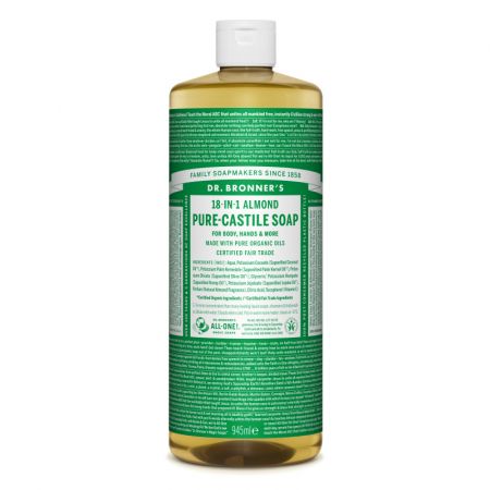 Sapun magic lichid 18in1 cu migdale, 945 ml, Dr. Bronner's