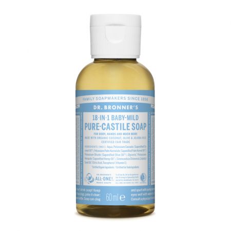 Sapun magic lichid 18in1 fara parfum, 60 ml, Dr. Bronner's