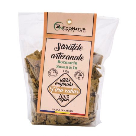 Saratele artizanale, vegane cu rozmarin, 150g, Econatur