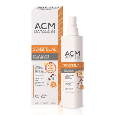 Spray protectie solara pentru copii SPF 30 Sensitelial, 200 ml, Acm