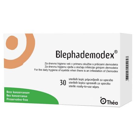 Servetele sterile pentru igiena pleoapelor Blephademodex, 30 bucati, Thea