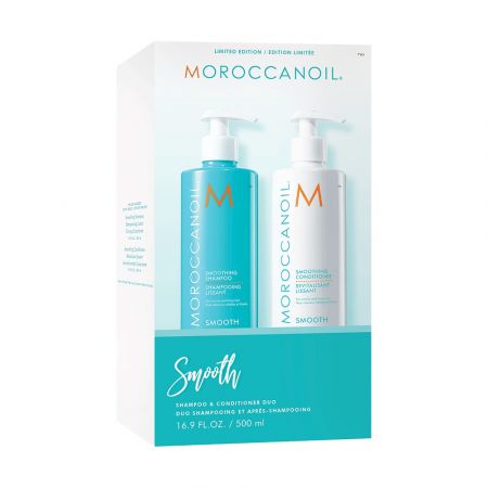 Set Duo Smooth Sampon 500ml + Balsam de par, 500ml, Moroccanoil